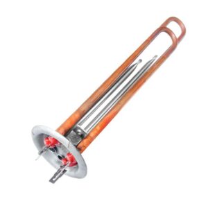 ТЭН RF 2000W (1300W+700W), TS+, медный, верт, нерж. патрубки 20052N