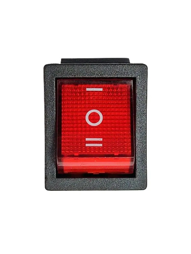 Выключатель одноклавишный, двухрежимный (красный) 16A/250V 301206 — изображение 7