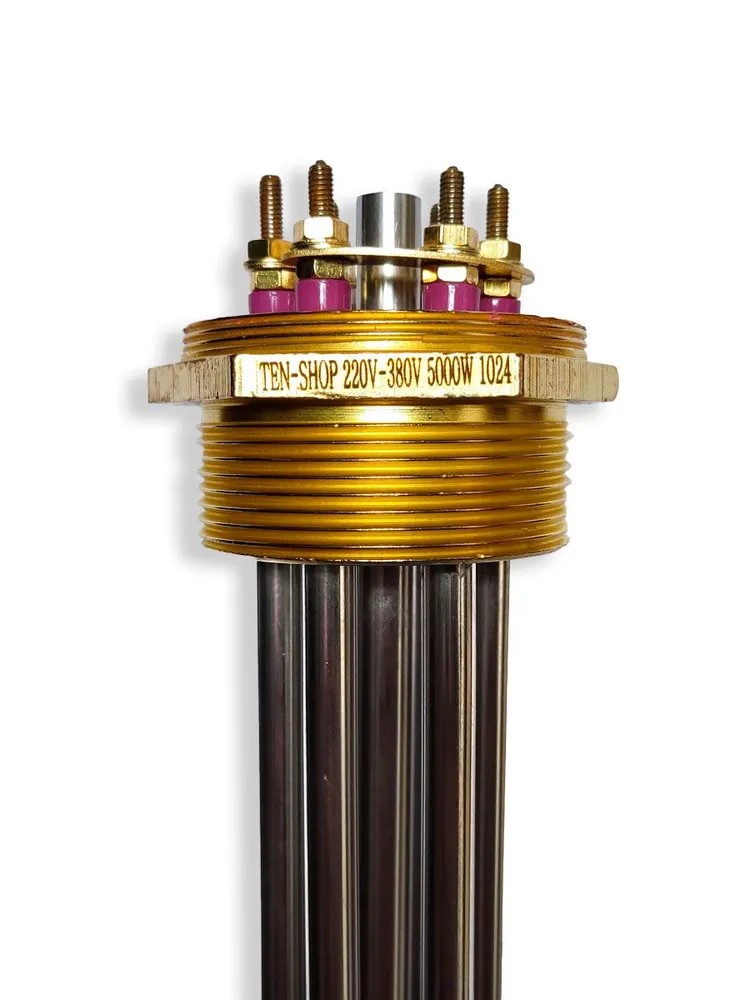 Блок ТЭН 5000W/220-380V L-300мм., нерж, G2 3068813 — изображение 3