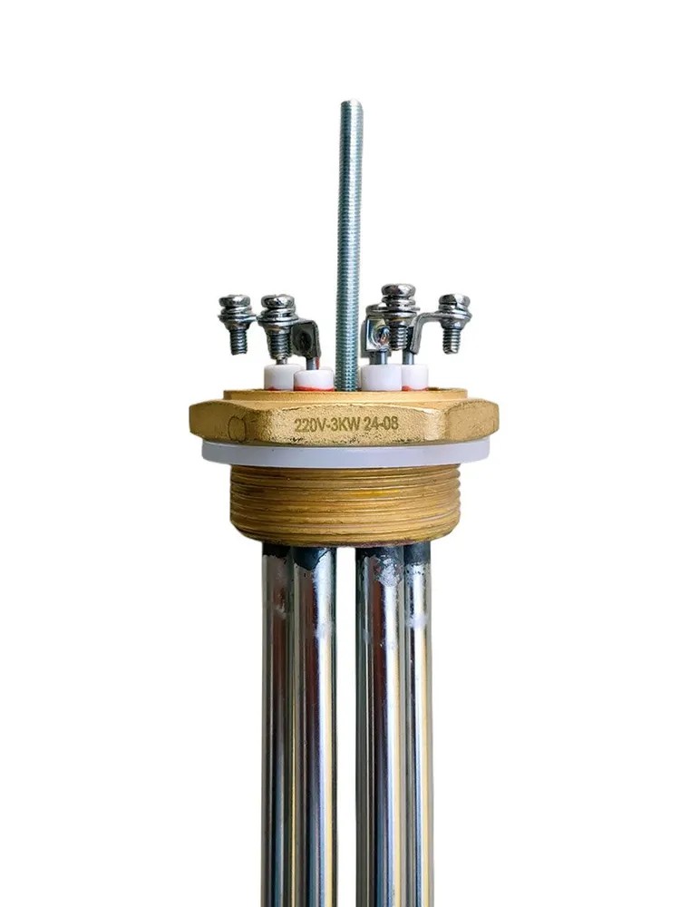 Блок ТЭН 3000W 220/400V - G1,5 (48мм), нерж, L-23см, под винт 482031 — изображение 3