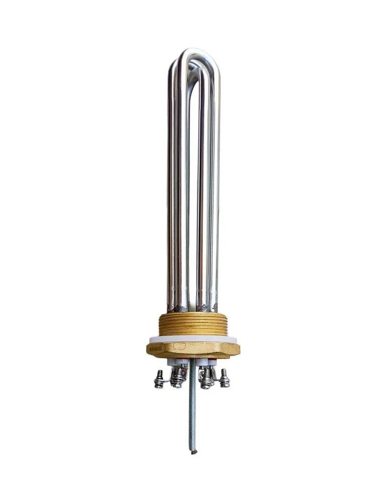 Блок ТЭН 3000W 220/400V - G1,5 (48мм), нерж, L-23см, под винт 482031 — изображение 4