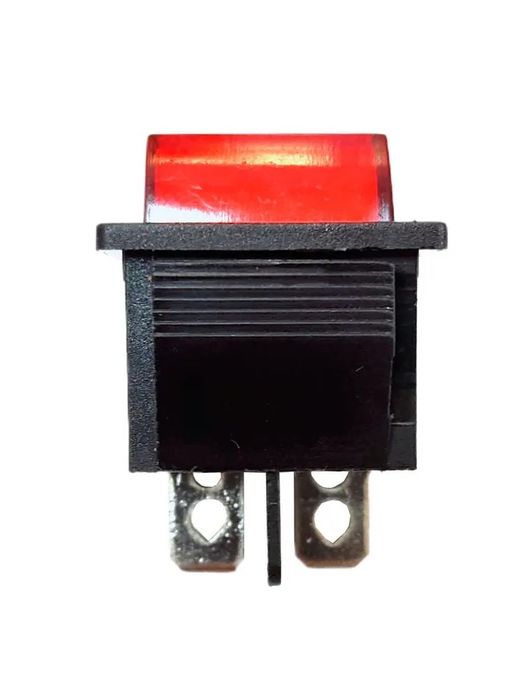 Выключатель одноклавишный 16А/250V, широкий, красный 66448_red — изображение 4