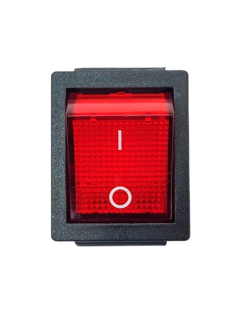 Выключатель одноклавишный 16А/250V, широкий, красный 66448_red — изображение 6
