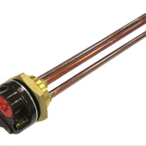 ТЭН RDT 1500W(1,5кВт)/230V на резьбе G 1 1/4 (42 мм) с терморегулятором, для бочки и душа,